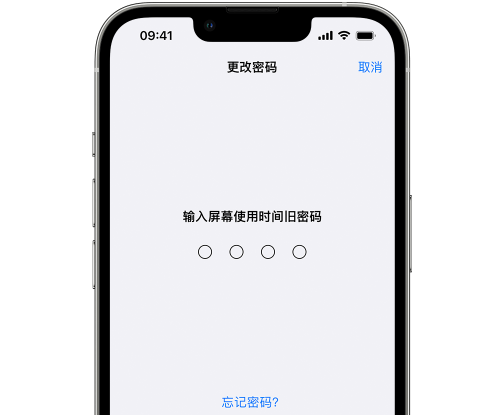 宁陕iPhone屏幕维修分享iPhone屏幕使用时间密码忘记了怎么办 