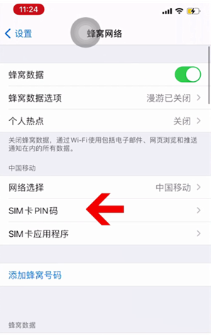 宁陕苹果14维修网分享如何给iPhone14的SIM卡设置密码 